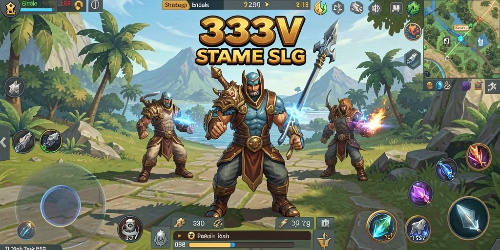 Screenshot utama 333V menampilkan aksi penuh strategi dalam gameplay.
