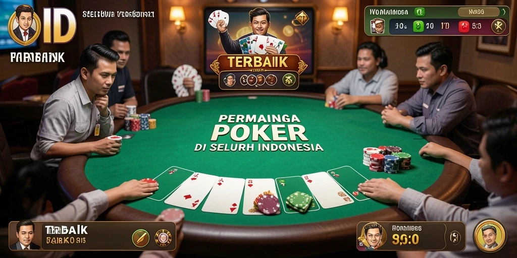 Tampilan gameplay 8ID yang seru dan menegangkan di Poker.