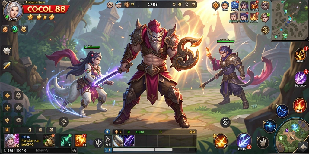 Screenshot utama COCOL88 menampilkan aksi seru dalam gameplay MMORPG.