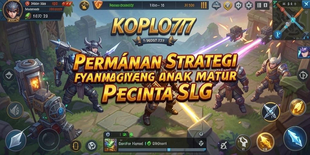 Tangkapan layar yang menunjukkan aksi dan strategi dalam KOPLO77.