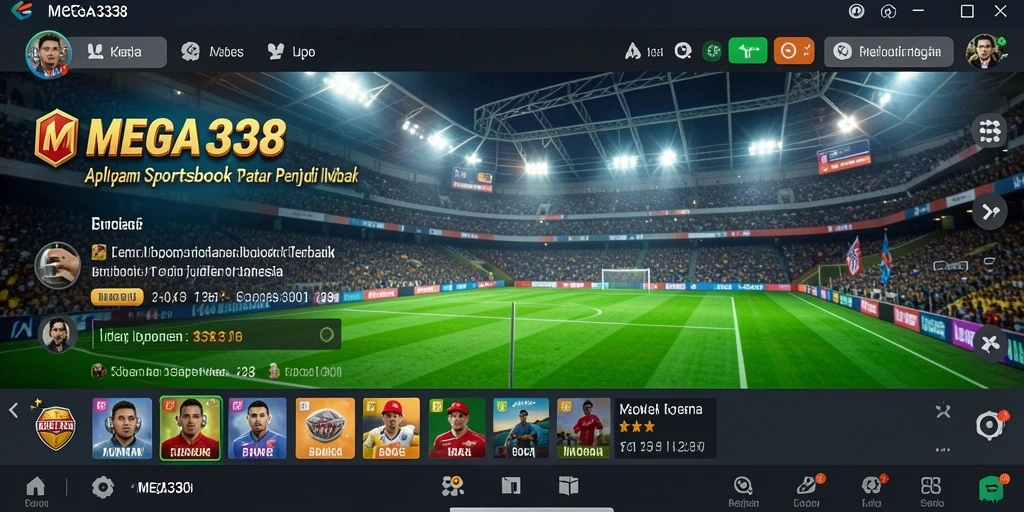 Tampilan utama MEGA338 yang menarik dengan berbagai pilihan olahraga.