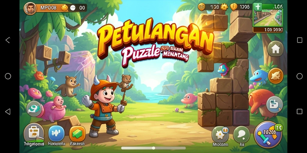 Screenshot MPO08 menampilkan gameplay seru dengan teka-teki menantang.