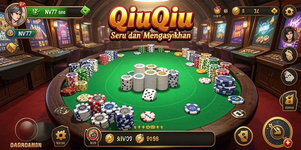 Screenshot gameplay QiuQiu NV77 yang menarik dan seru.