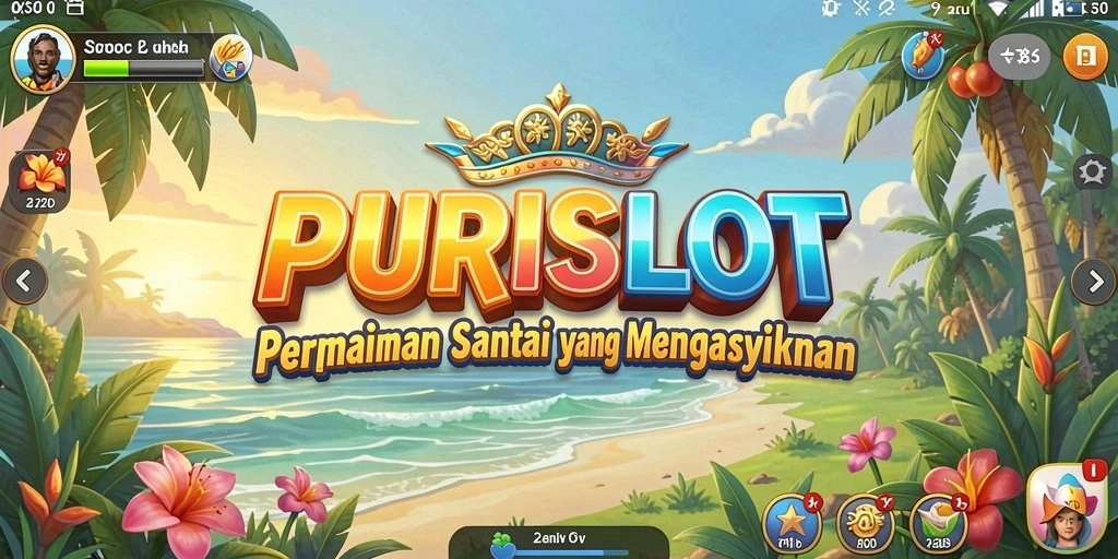Tampilan gameplay PURISLOT yang seru dan penuh warna.