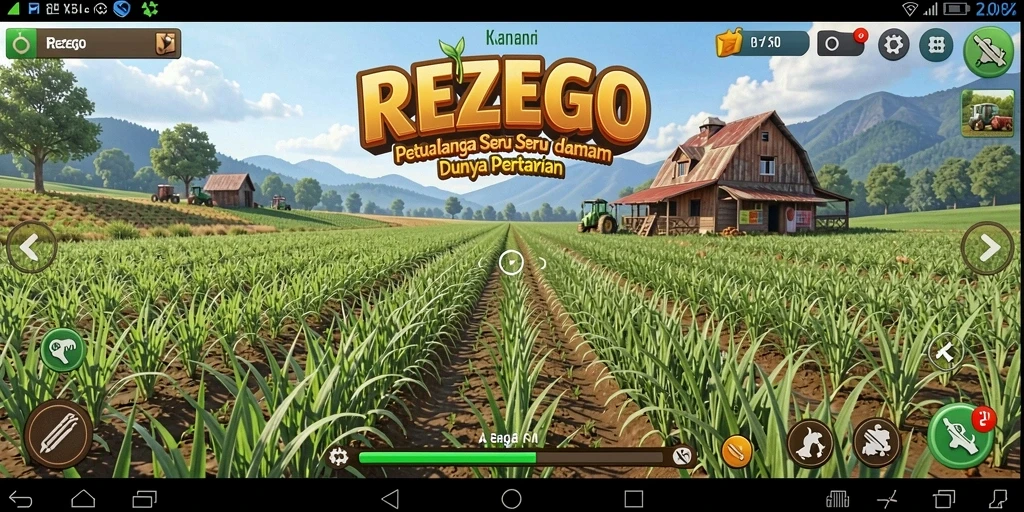 Tampilan gameplay yang menarik dan penuh warna dalam REZEGO.