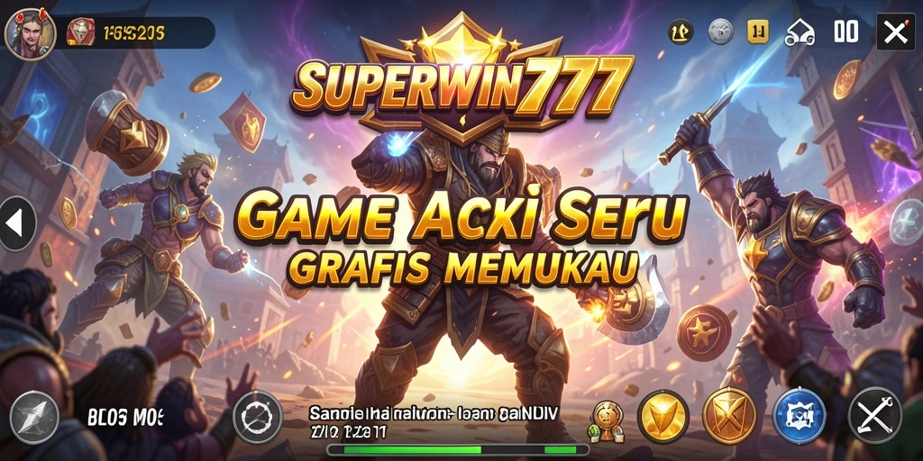 Tampilan gameplay SUPERWIN777 yang penuh aksi dan adrenalina.