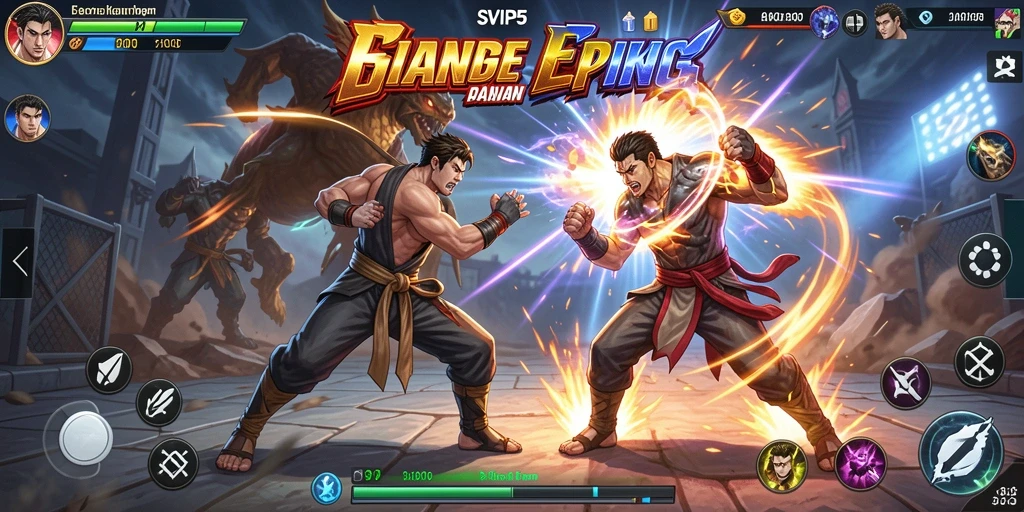 Tampilan gameplay Fighting yang seru dan mendebarkan dari SVIP5.