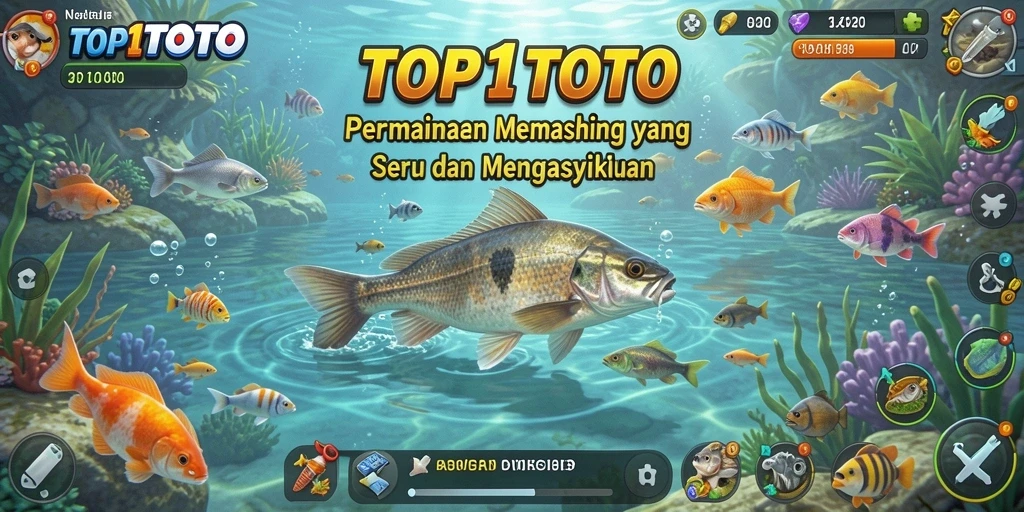 Tampilan screenshot dari gameplay memancing di TOP1TOTO yang mengesankan.