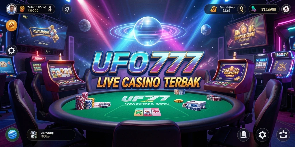 Tampilan gameplay Live Casino yang mendebarkan di UFO777.