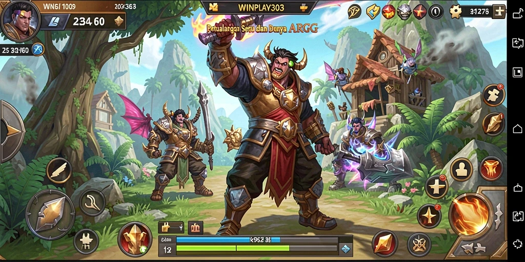 Tampilan menarik dari gameplay ARPG di WINPLAY303.